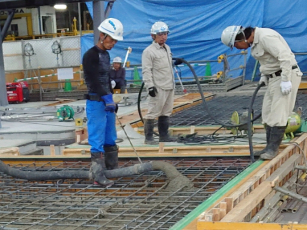 機械基礎工事 耐圧コンクリート